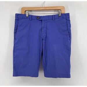 Ralph Lauren Purple Label Shorts Mens 32 Blue Chino Slim Fit Casual Preppy